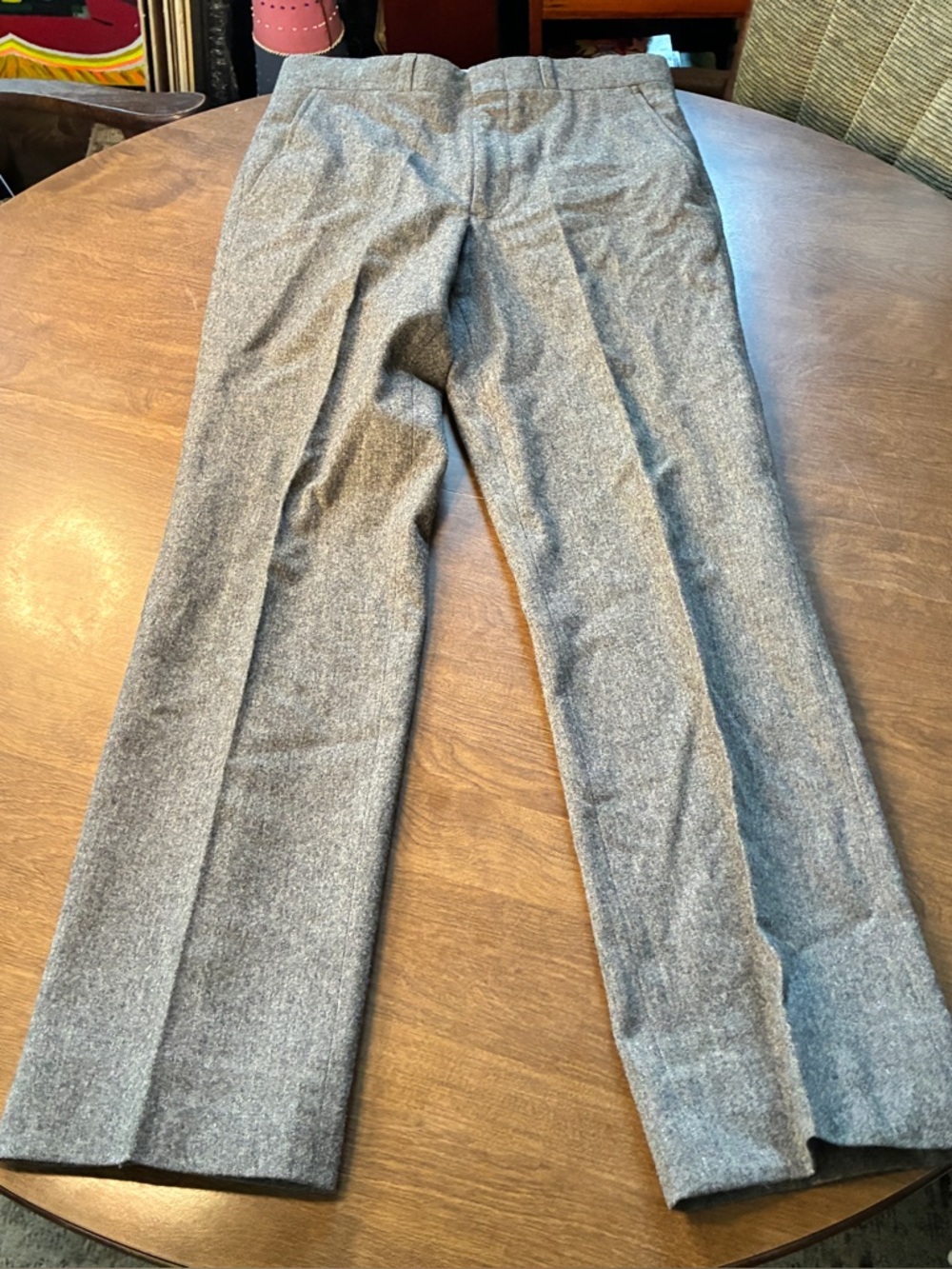 PENDLETON Country Traditionals Gray wool bootcut pants 32x32 vtg 80s usa made